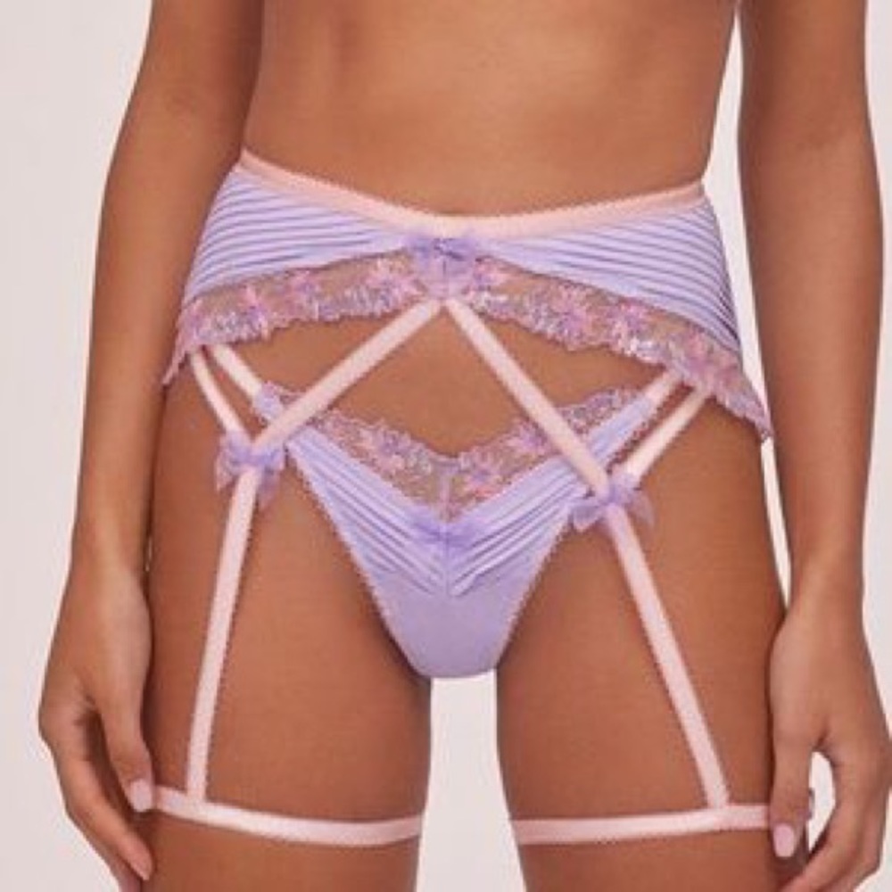 For Love & Lemons Ophelie Garter & Panty Set BNWT